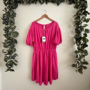 Anthropologie Pink Midi Dress
